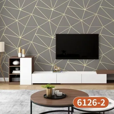 Wallpaper Stiker Dinding Motif Marmer Biru Gold 7 s/d 8mx45cm