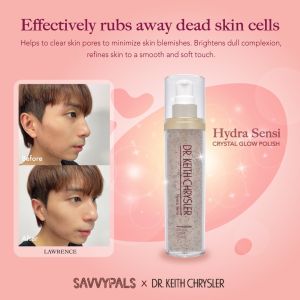 Dr. Keith Chrysler Hydra Sensi Crystal Glow Polish 150g - removes dead skin cells moisturizing improves surface dullness all skin types