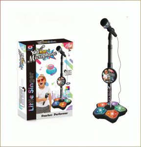Speakers Adjustable Height Home Ktv Microphone Handle Appearance Fashion Multifunction Music Rhythm Light