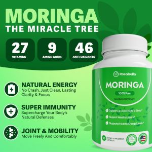 100% Pure Moringa Supplement | Joint Mobility | Natural Energy | Improve Sleep | Digestive Health