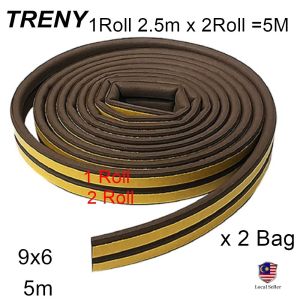 TRENY Door Window Seals Strip Door Gap Seal Weather Strip Gap Filler Penutup Lubang Tingkap & Pintu 隔音防水门窗户密封条