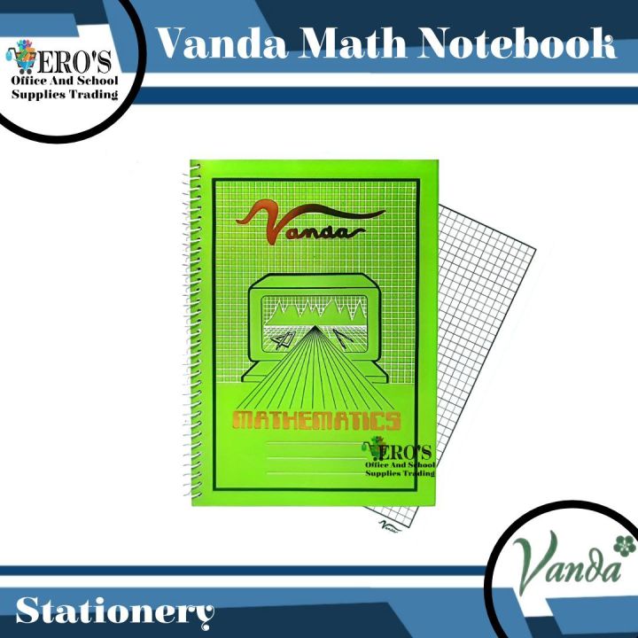 Vanda Math Graphing Notebook (Spiral)