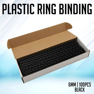 PaperCornerPh - A4 Plastic Binding Coil 21 Holes - Black | White | Blue (100pcs)
