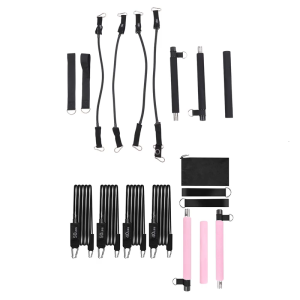 Home Gyms Workout Pilates Rod Kits with Resistance Band Strength Weights for Body Fitness Squat