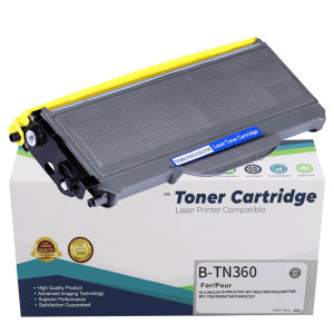 Compatible TN2115 TN330 TN360 Toner Cartridge 2600 Pages Yield DR2100 DR360 Drum Unit 12000 Pages Replacement for Brother HL‑2140 DCP‑7030 MFC‑7450 Laser Printers