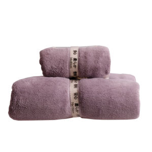 2Pcs bath towel set YODO XIUI Japan microfiber absorbent velvet towel bath towel set environmental protection soft lint fadeless