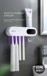 ECOCO SMART TOOTHBRUSH STERILIZER - STORAGE/ORGANIZER/UV/CLEANING/TOILET/BATHROOM/RACK/HOLDER/APPLIANCES/ORAL/CARE