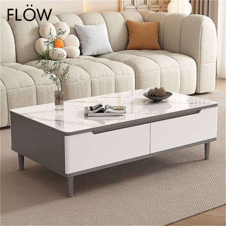 Installation-free】 Light Luxury Coffee Table Modern Simple Tea Table ...