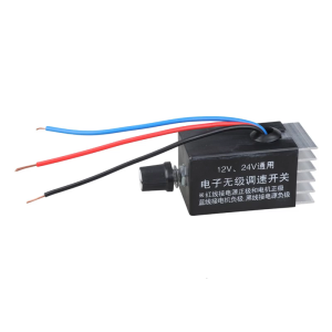 3 Wire Electronic Variable Speed Regulator Motor Speed Controller For DC12V 24V Motors Blower Fan