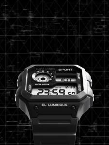 ZGO Sport Mens Digital Watch LED Display Waterproof Shockproof Outdoor Running Multifunctional Fashion 900