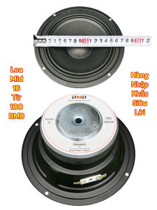 Loa trung loa mid 16 BMB kín hậu từ 100 coil 38 gân vải lời cực hay - tặng tụ - giá 1 cái