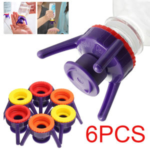 [Fast Delivery] 6Pcs Shampoo Bottle Cap Stand Shower Gel Leak Proof Plastic Bottle Cap
