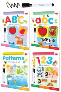 Handwriting Book/Reusable Wipe And Clean Book/Capital Letters Small Letters Patterns And 123 Numbers