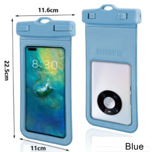 7.2Inch Waterproof Phone Pouch Phone Bag Swimming Bag Underwater Dry Bag Mobile Phone Bag Case Bag PVC Clear Window Swimming Snorkerling Rain Holder