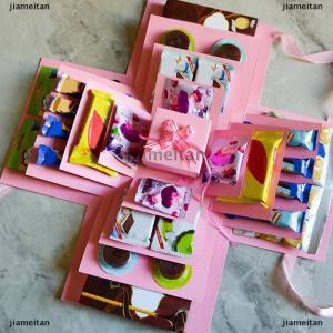 [COD] jiameitan กล่องของขวัญขนมประกอบทำด้วยมือกล่องของขวัญแปลกใจสำหรับวันวาเลนไทน์วันเกิดวันครบรอบแต่งงาน