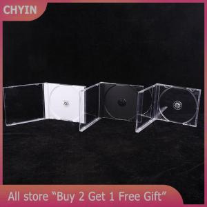 [COD] CHYIN Transparent Bottom CD Box Empty CD Case PP Plastic CD Case CD Case Capacity 1-2 Discs