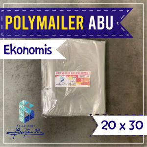 Plastik Polymailer Abu 20x30 Cm / Plastik Packing Ekonomis . Plastik LDPE Plastik Packing OLShop