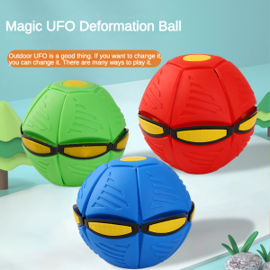 Flying Magic Ball U.F.O Ball Flying with LED Light Kids Toy Outside Flat Throw Disc Ball