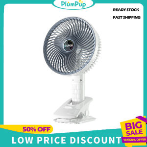 PLUMPUP Xách tay đa năng quạt cánh nhỏ 3 chế độ của làm mát gió có thể sạc qua USB kẹp xe đẩy em bé quạt cánh nhỏ Quạt để bàn