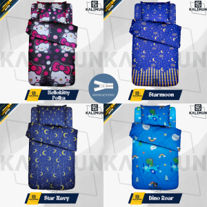 Sarung Kasur Busa Resleting 90x200x5 90x200x10 90x200x20 No 4 Motif Karakter Dan Polos Aesthetic