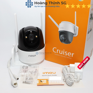 Camera Wifi Imou S42FP Camera Ngoài Trời Cruiser 4MP 2K IPC  Xoay 360 Độ Quay màu ban đêm Bảo hành chính hãng 2 năm