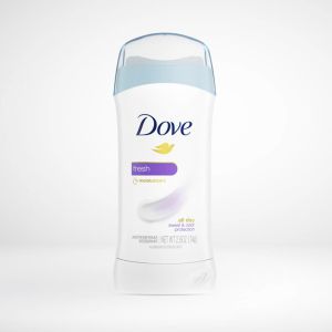 Dove Invisible Solid Antiperspirant Deodorant Stick for Women Fresh For All Day Sweat & Odor Protection 2.6 oz