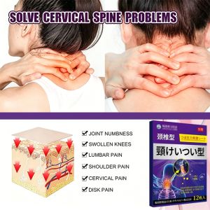 Cervical Vertebra Patch Cervical spondylosis massage patch Massage therapy cervical pain relief patch Relieve Joint Cervical Vertebra Shoulder Pain Cervical Spine Humpback Dredging