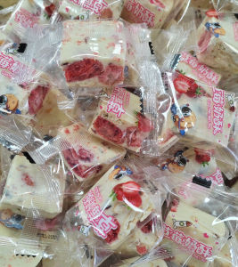 [ Thơm ngon ] 100g Bánh sữa dê dâu tây sấy khô mềm ngon ăn ngon dinh dưỡng tốt cho sức khỏe