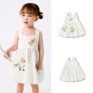 balabala Infant Girl Dress Toddler Baby Princess Dress 2025 New Summer Traditional Trendy