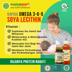 Omega Soya Lecithin Pelancar ASI Nutrisi Ibu Menyusui Suplemen Kehamilan Baik Untuk Janin & Otak