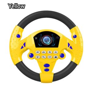 LYZRC Steering Driving Toy Back Seat Car Steering Wheel Toys Car Game Toy for Kids Learn and Toddler Musical Toy