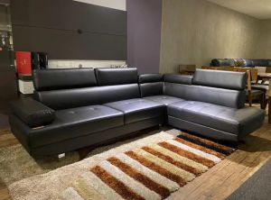 NUCCA N6740 L Shape sofa with adjustable headrest [Can choose colour] [Can choose Casa Leather or Water Resistance Fabric]