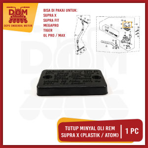 Tutup Minyak Oli Rem Supra X Plastik Atom (PSP) Tutup Master Rem Honda Supra Fit Gl Pro Max Megapro