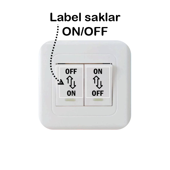 Stiker Label Tombol Lampu Off On Stiker Tombol Lampu On Off Stiker ...