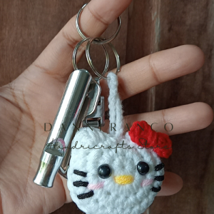 SMALL CROCHET SAN RIO INSPIRED KEYCHAIN HANDMADE WITH LOVE