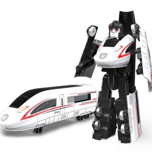 LITUILI 2 trong 1 Tàu robot biến hình Máy xúc Máy ủi đất Đồ chơi robot biến hình Sáng Tạo Có thể di chuyển Robot xe kỹ thuật Đồ chơi trẻ em