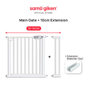Samu Giken Safety Gate Door Fence for Baby Kids Pets with Extension | Pagar Keselamatan Model: SAG-DR7584