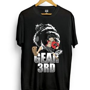 Kaos T Shirt One Piece Mugiwara gear 3rd distro anime kartun