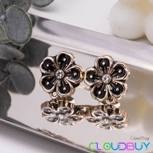 C.B.【Ready in Stock】 Fashion Flower Tighten Waist Buckle Pins Waist Clip Adjustable Snap Detachable 1 Set