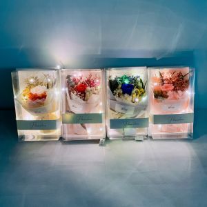 100% Real Flower Preserved Rose Bouquet | Valentine | Gift Box 永生玫瑰花束