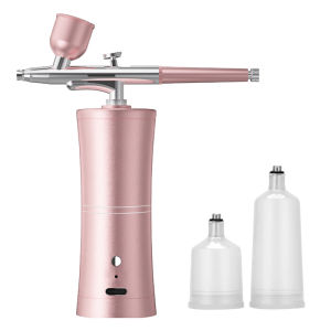 COD+Free shipping👍0.3mm Portable Airbrush Kit Nano Sprayer High pressure Deep hydration Light weight for Makeup Manicures Cakes Painting Crafting 便攜注氧仪