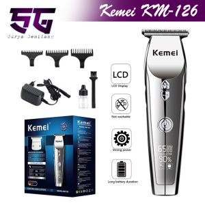 Alat Cukur Rambut Kemei KM-126 Clipper Mesin Potong dan Pangkas Rambut Cas / Hair Baby Cut