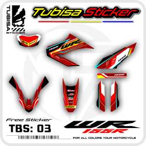 Striping Variasi Yamaha WR 155 - Stiker Striping Variasi Motor WR 155. TBS.03
