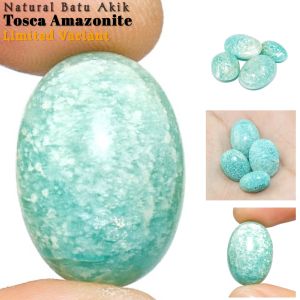 Natural Batu Permata Blue Tosca Amazonite