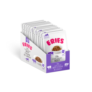 Eries Chunk In Gravy Series Cats Food 85g x 12 Pouch/Box (6 Flavours)