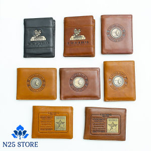 Ví Da Bò CEFIRO 1997 Đốt Không Cháy - Thủ Công Đường Nét Tinh Tế - Đứng Và Ngang Dành Cho Bạn - Hình Ngẫu Nhiên