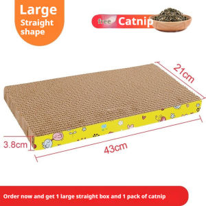 [SG SELLER] Cat Scratch Board Scratching Board Cat Corrugated Paper Cat Scratching Pad Cat Toy Grinding Scratch Board
