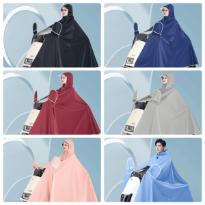 Áo Mưa Cánh Dơi Cao Cấp Vải Dù Dày Dặn – Có Kính Chắn Gió Mặt Trước Trong Suốt Xem Đồng Hồ Dễ Dàng