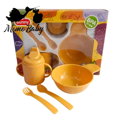Feeding Set Peralatan Makan Bayi - Tempat Makan Bayi BPA Free SNI