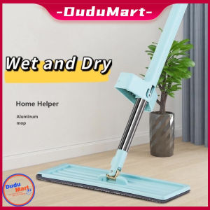 DuduMart 360 Rotation Flat Mop Floor Cleaning Microfiber Squeeze Mop Clean Automatic Dehydration